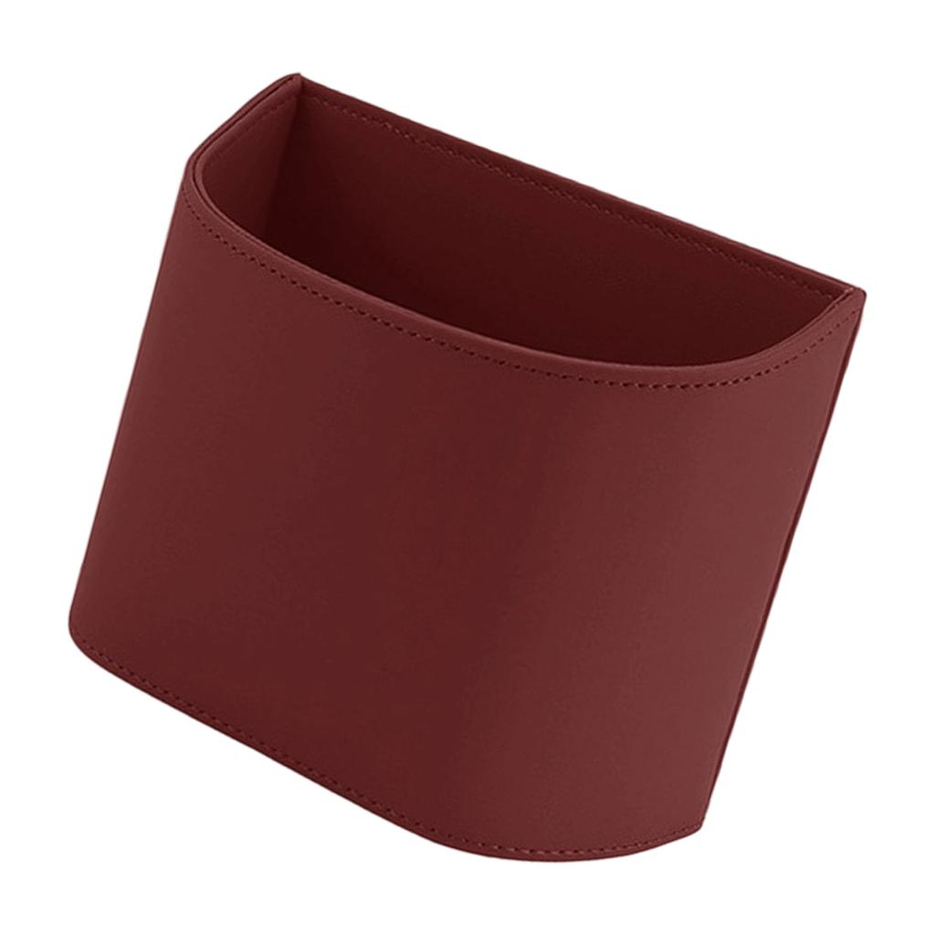 Multipurpose Vehicle Trash Can For Door Seat Leather Construction Spill Resistant Design Bin Easy Wipe Clean Surfaces