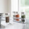 Yamazaki Salt and Pepper Seasoning Spice Spice Bottle Rack Set of 3345 Shakers, Stand, Holder, & Tower, 4, White,