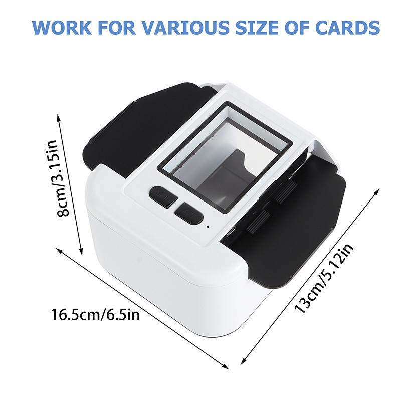 Automatic Card Shuffler For 1-2 Decks, Rechargeable 2000Mah Battery, Low Noise Electric Shuffling Machine For Uno