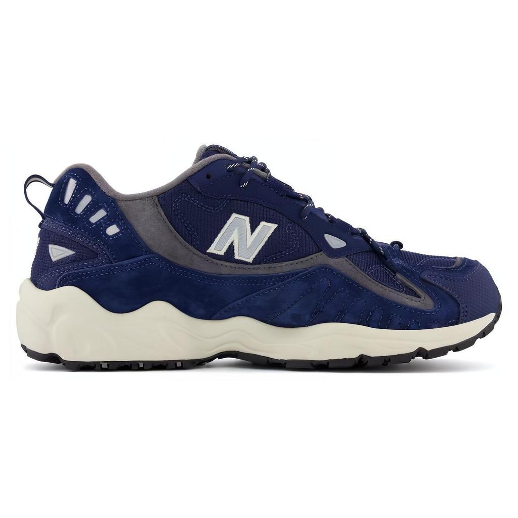 New Balance Nb 703 Mesh Fabric Synthetic Leather Comfortable Versatile Lightweight Low-Top Casual Shoes Men Sneaker Dark-Blue ML703NCS