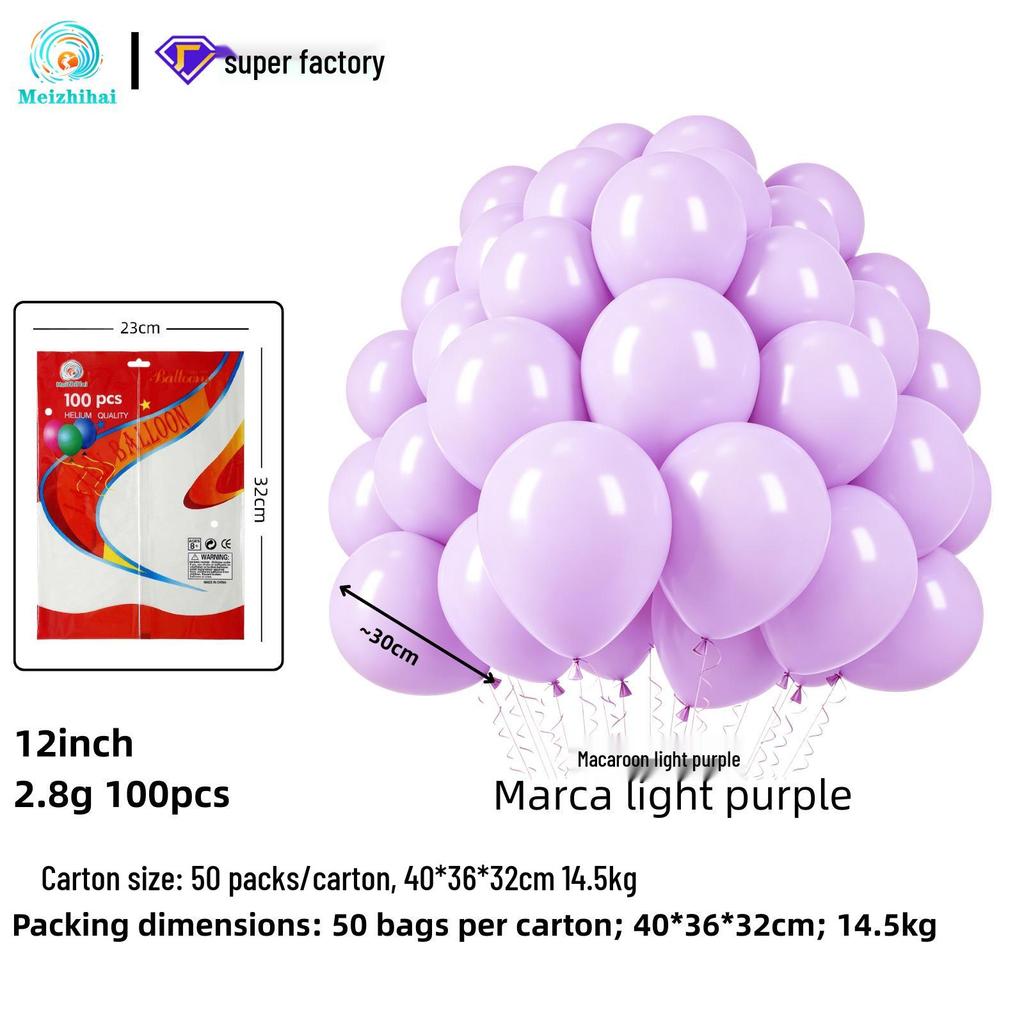 Colorful Macaron Balloons: Round Dopamine Balloons for Children's Birthday Party Decoration