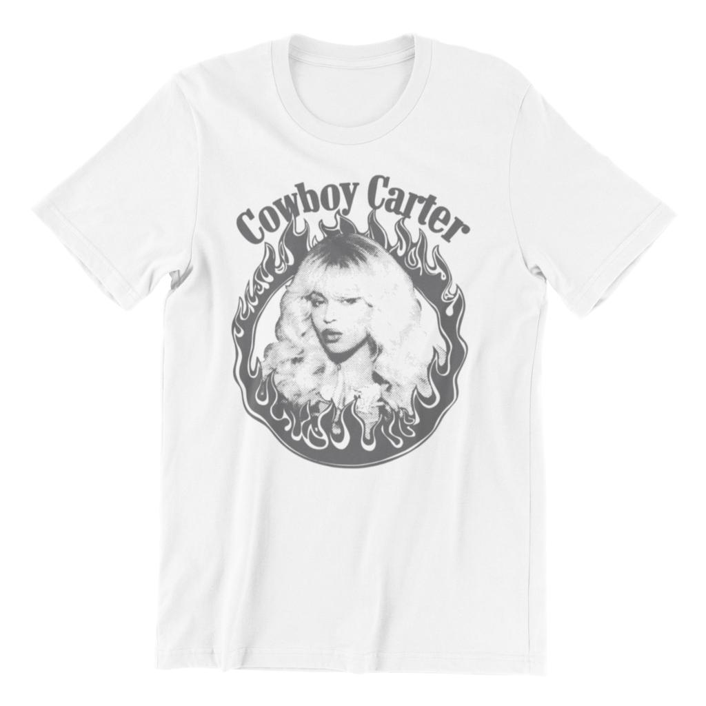 

Beyoncé COWBOY CARTER Print T-Shirt Men Oversized Tee Cotton Streetwear Loose High Quality short Sleeve Tops Tee Female Male Clothing XXXL помаранчевий