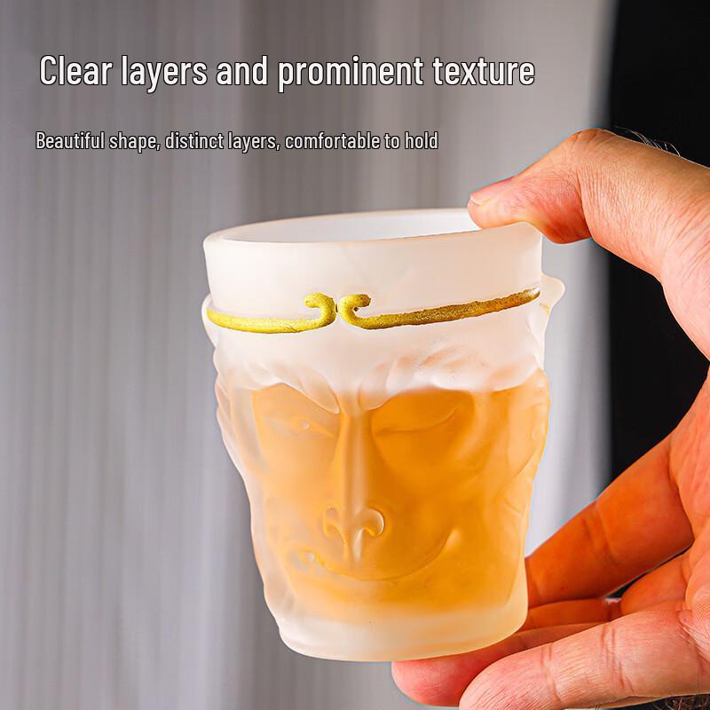 CAOX Embossed Glass Teacup Set