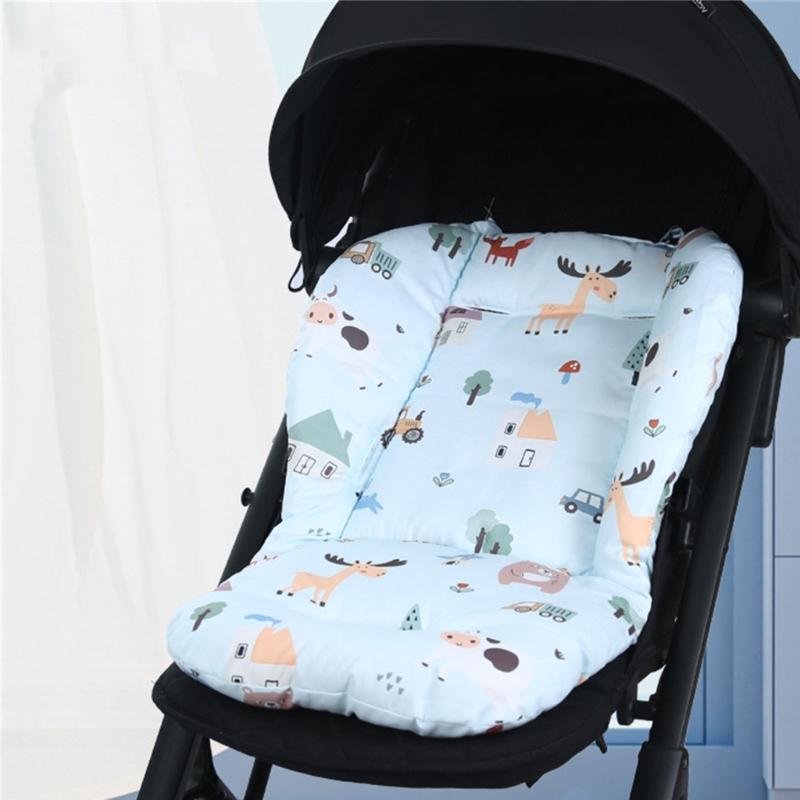 Baby Kinderwagen Kissen Sitzauflage mit Cartoonmuster Weiches Kissen Bequeme Baby Sitzauflage Atmungsaktive Baby Kinderwagenauflage