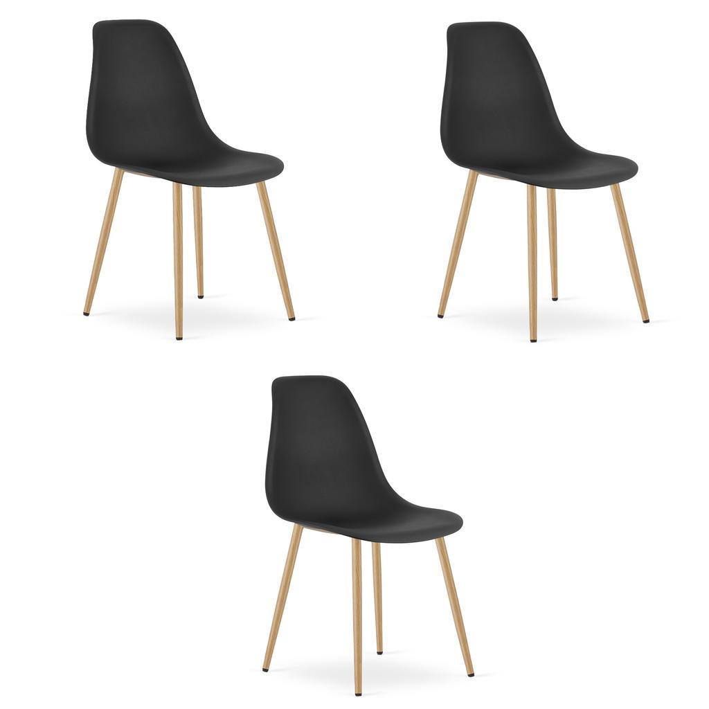 Wat Chair Black / Natural Legs X 3