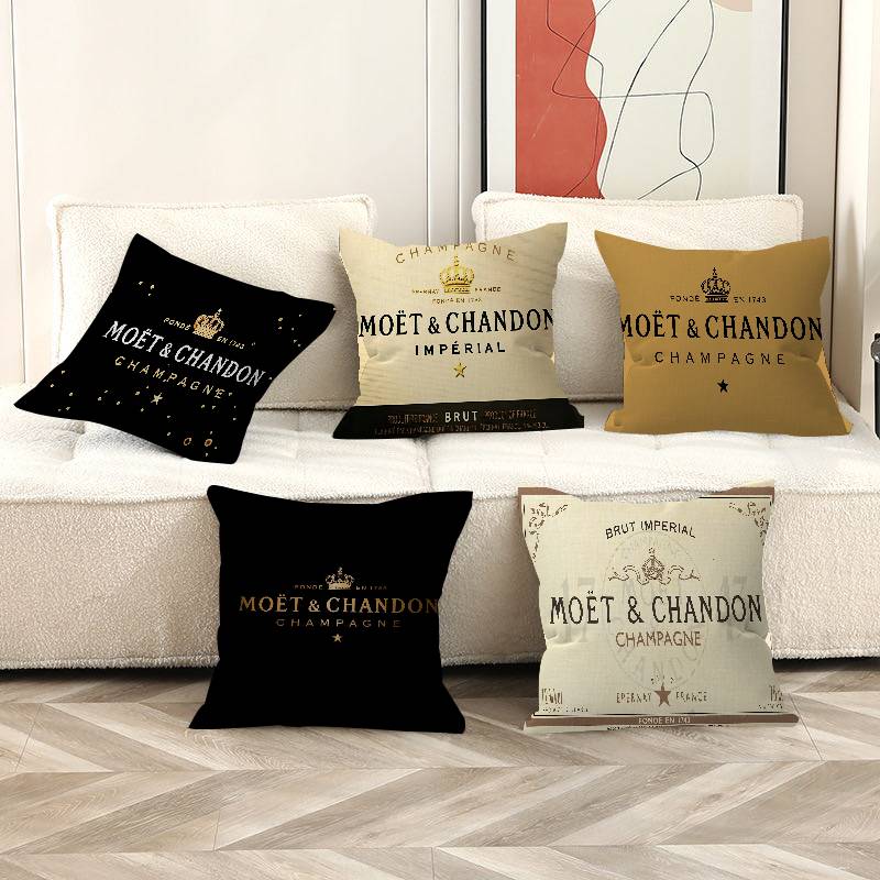 Jmg Clothing Unisex Brand M-Moet C-Chandon Pillow Anime Pillow Sofa Bed Head Pillow Cover Cushion Cover 45X45 Cm Fashion