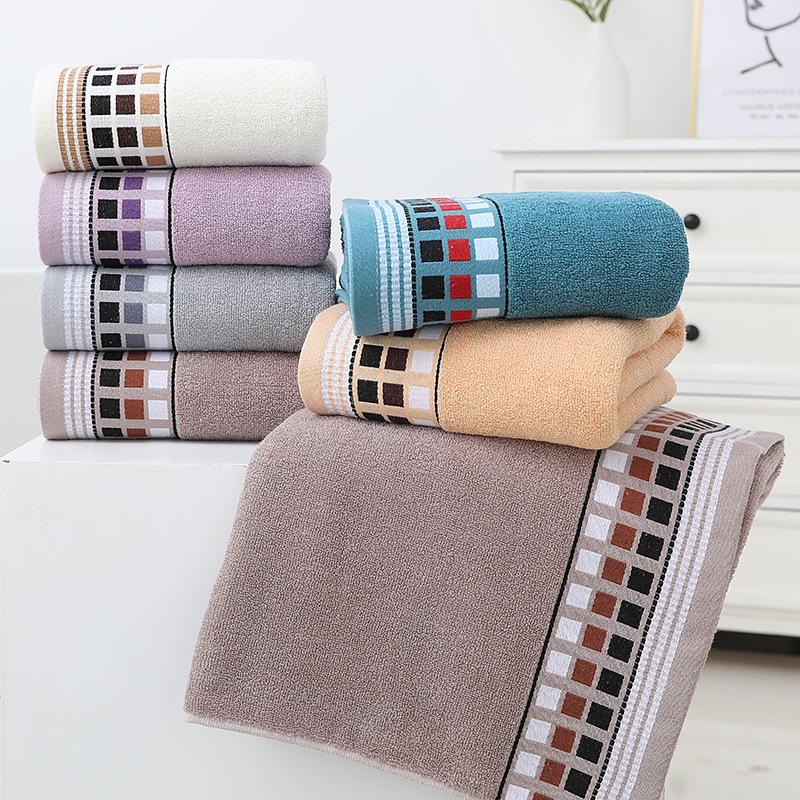 Dark Color Non-Fading Grid Hotel Strapless Wrap Towel - Large Bath Towel, Customizable Logo Gifts.