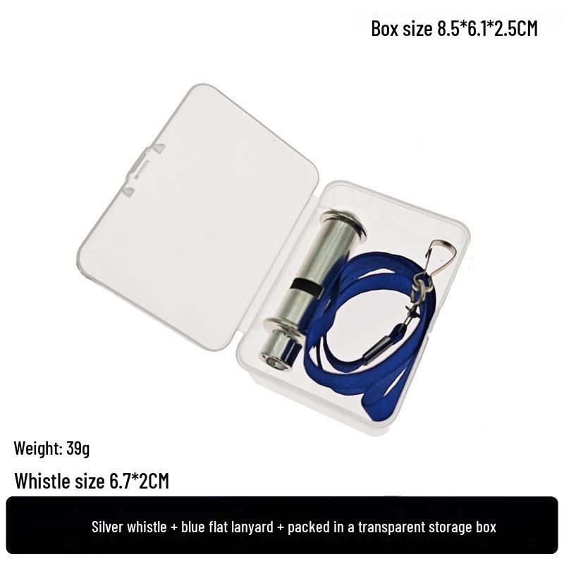 Coreless Metal Lifesaving Coach and Referee Whistle for Outdoor Survival and Training
