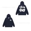 Unisex Mikina s kapucí na zip s fleecovou podšívkou a potiskem písmen Volný střih Bavlna Dlouhý rukáv Pánská Dámská