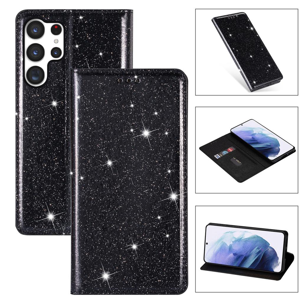 Süße Glitzernde Geldbörse Kartenfächer Handyhülle Für Samsung S26 Ultra S25 Plus S24 S23 A36 A56 Flip Starke Magnetische Buchhülle