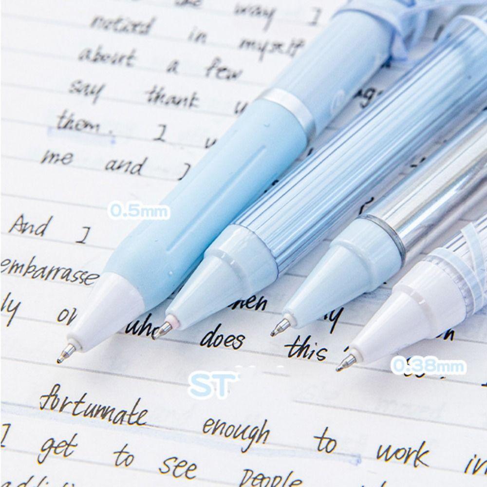 4pcs/set Press Black Ink Press Gel Pen Ballet Strap 0.38mm/0.5mm Gel Pens Set  Office Supply