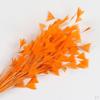 25 30cm Colored Chicken Feather Sprays On Wire For Florist Decor