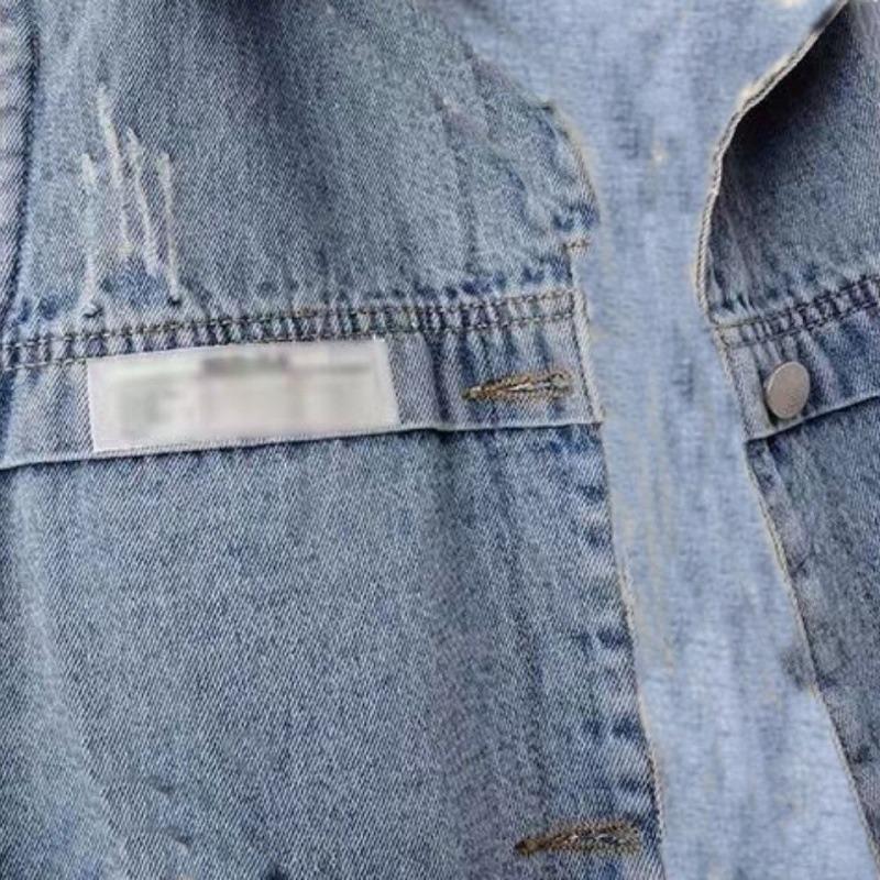 Dámská módní džínová vesta 2024 - krátký jarní/podzimní kardigan