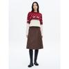 8SECONDS Suede Midi Skirt Brown