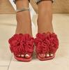 New Large-sized Pointed-toe Flat Shoes for Women, Single Strap Casual Beach Sandals