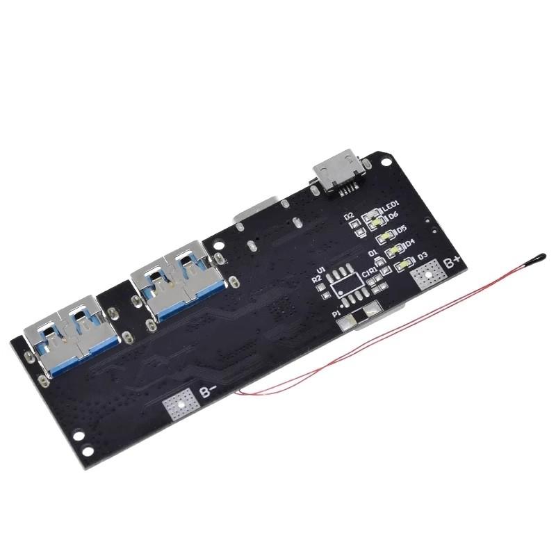22.5W Power Bank 5-port Bidirectional Fast Charging Mobile Power Module Circuit Board DIY Motherboard Kit QC4+PD3.0