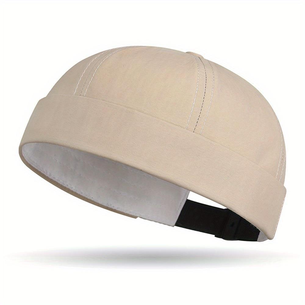 

Модные однотонные шапки-бини, кепка-тюбетейка, кепка-матрос, кепка для мужчин и женщин, кепка-ведро, шляпа без полей, регулируемая шляпа для папы хаки