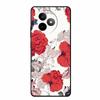 6,83" För Redmi K 80 K80 Ultra Fodral 3D Präglad Blomma Svart Silikon Mjuk Baksida Fodral För Redmi K 80 Ultra Stötsäker Fundas