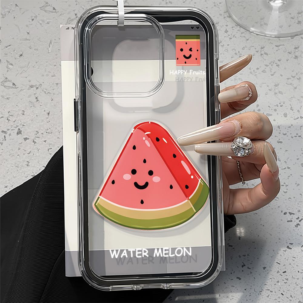 Ins Wind Summer Watermelon for iPhone17 Pro Max Mobile Phone Protective Case 16 Simple 15Pro Niche 14