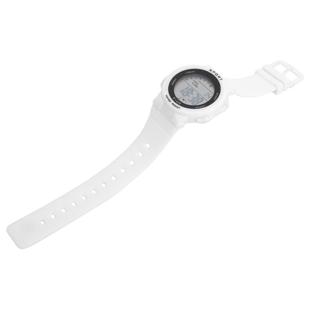 Montre numérique tendance Lumières lumineuses Étanche Montres électroniques pour enfants9109 Blanc