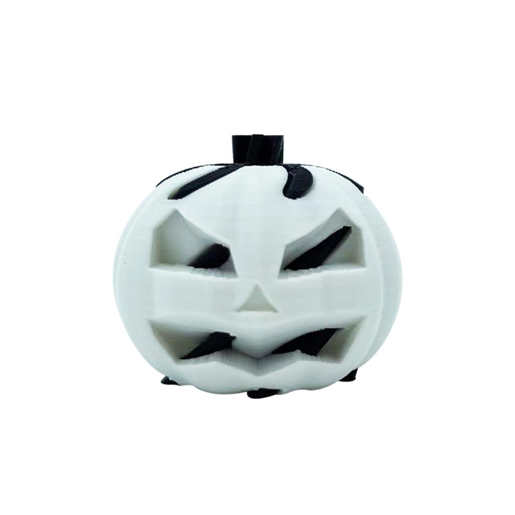 Halloween Black Pumpkin LED Light -O'-Lantern Decoration for Indoor & Outdoor Festivities, Battery Operated