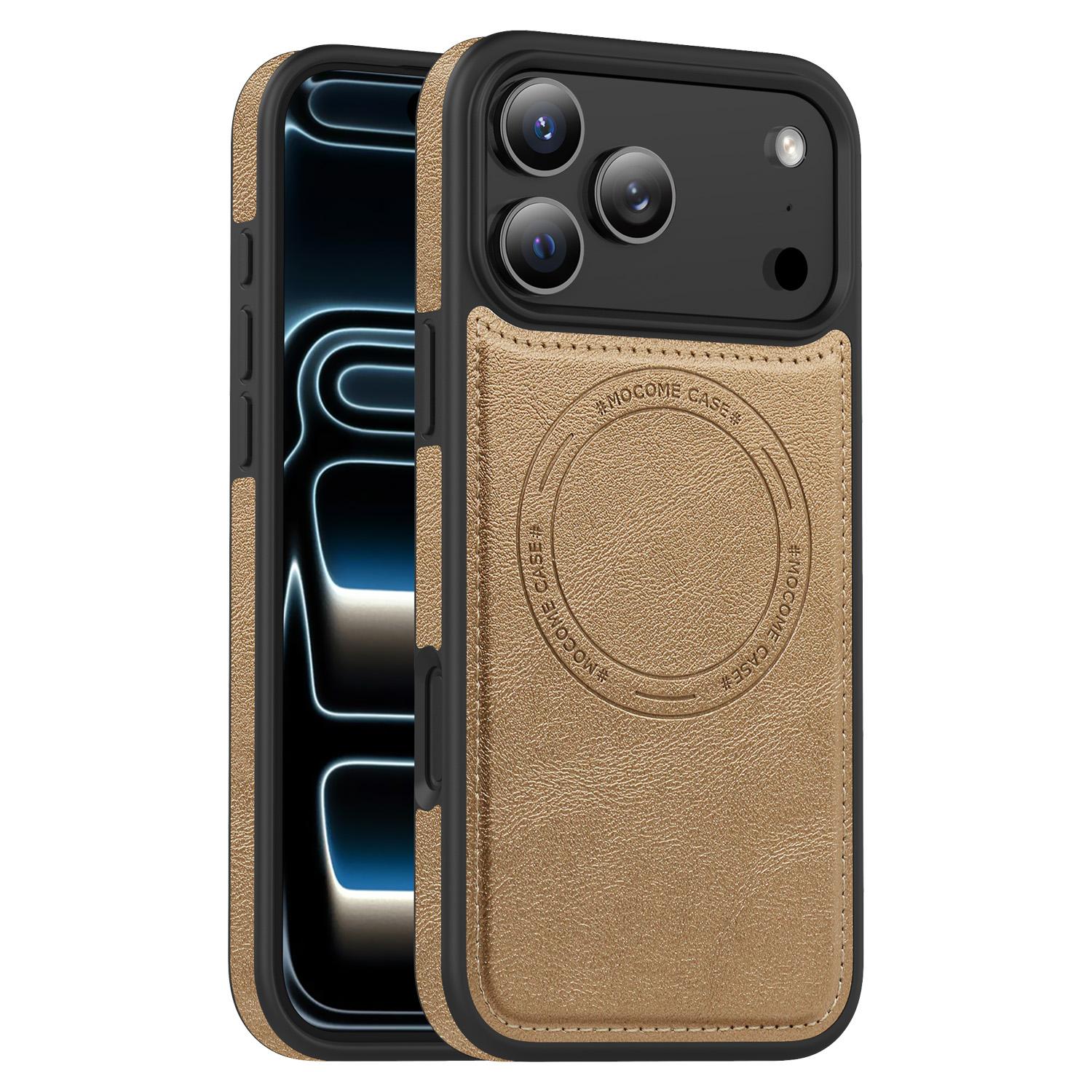 

For iPhone 17 Pro Max Case Compatible with MagSafe Leather Back Phone Cover