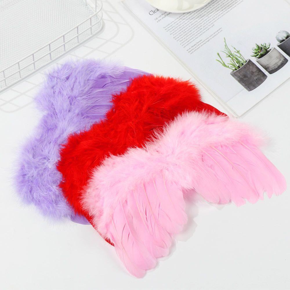 Newborn Photography Props Angel Wing Baby Photos Props Feather Wing Girls Hair Kids Baby Photography Hair Accessories