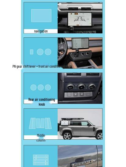 25-26 Land Rover Defender B-Pillar & Navigation Screen Protector