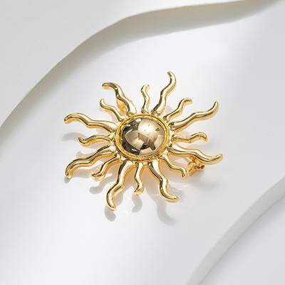 Nischendesign Mode Persönlichkeit Sonnenblumenbrosche Französisches Gefühl Mantel Pullover Hemd Accessoires Temperament