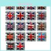 Charming Linen British Flag Pillow Cover Cartoon Design 45x45cm For Living Room
