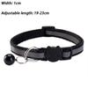 Pet Collar Reflective Safety Buckle Collar Bell Round Ear Cat Dog Collar Glowing Collar