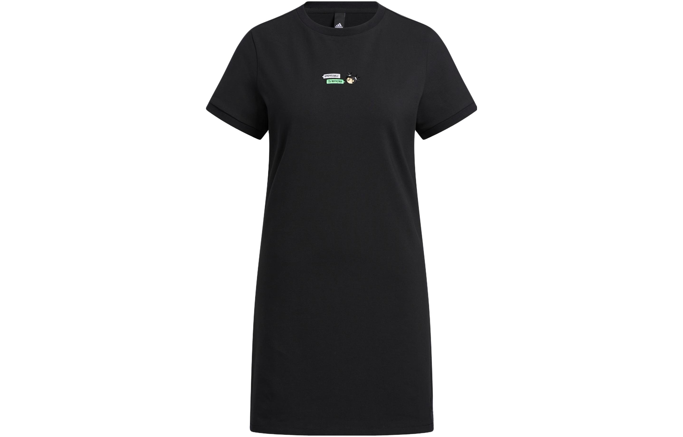 Adidas x SEEBIN Short Sleeved Dress Women s Black HY2866 S