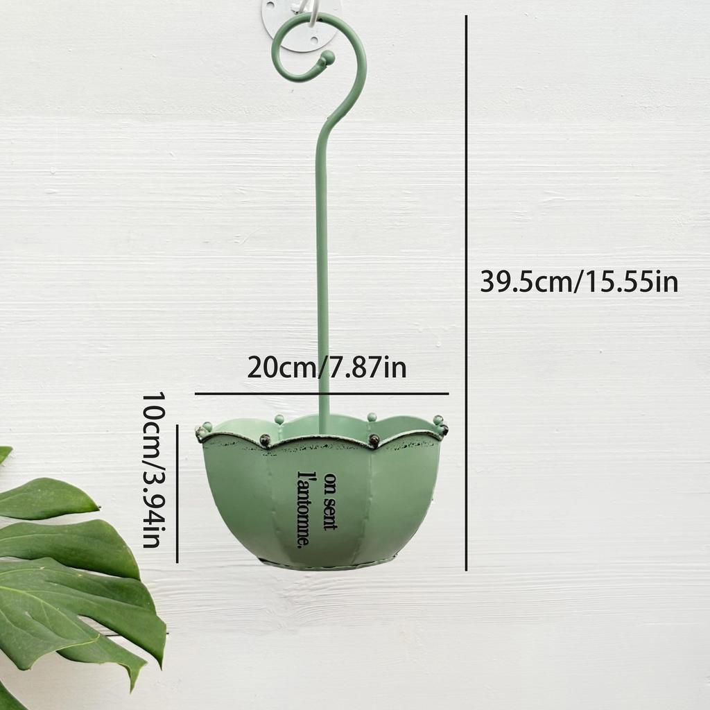 Wrought Iron Hanging Hook for Outdoor Decoration - Umbrella, Flower Pot, Vase, Garden, Balcony