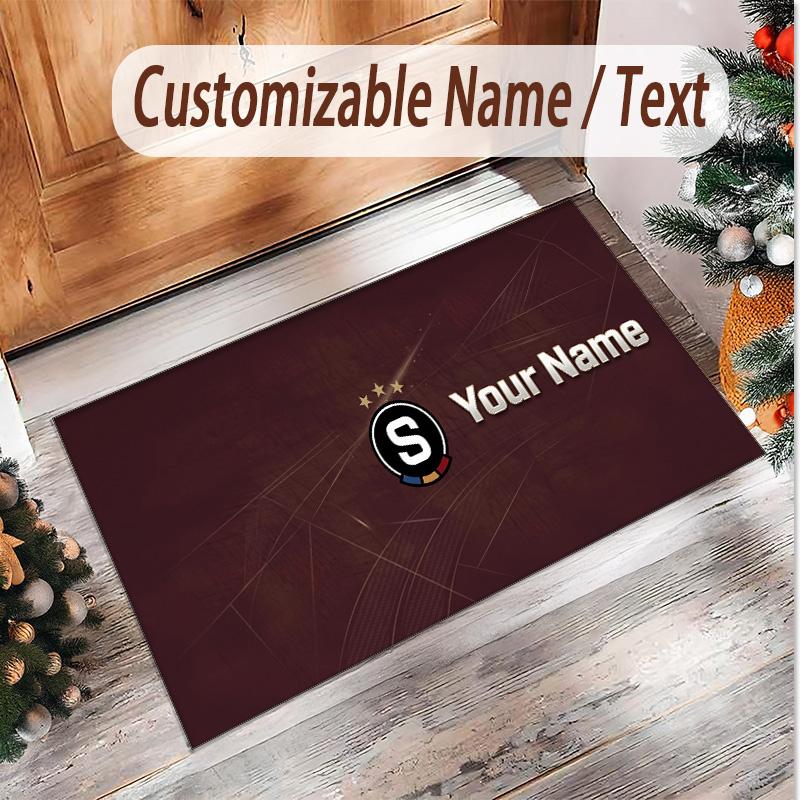 Personalized Crystal Velvet Carpet Sparta Prague Pattern Non Slip Floor Rug