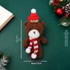 Christmas Blush Bear Plush Keyring with Scarf - Cute One-Piece Bag Charm Toy Gift