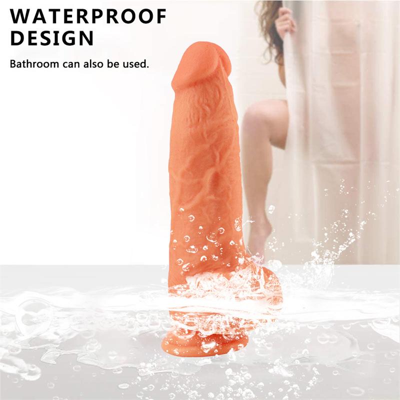 Adult Erotic Sex Products Female Masturbation Device Manual Thrusting Simulation Penis Silicone Thick Soft Fake Penis