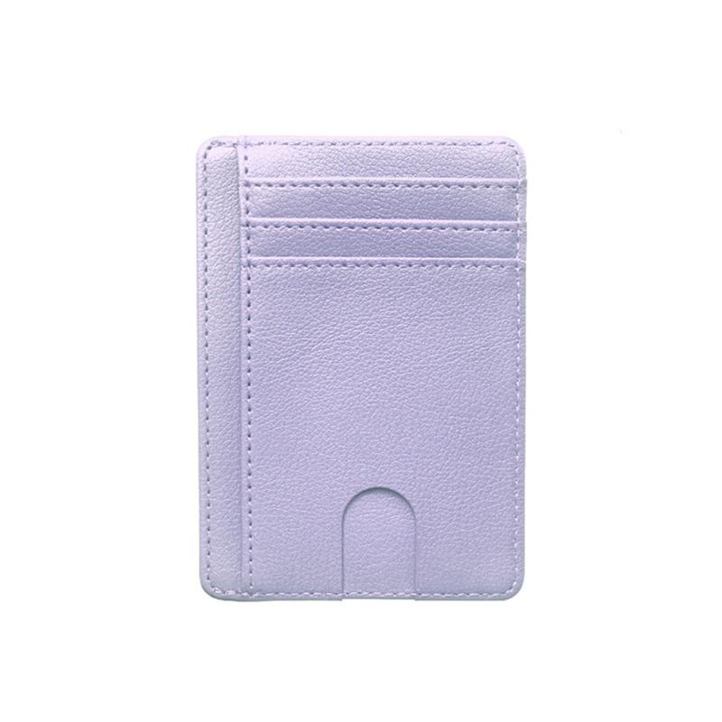 Men Women Slim RFID Blocking PU Leather Wallet Credit ID Card Holder Storage Purse Money Case Cover Anti Theft Fashion Bags