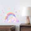 Soft Cute Cloud & Rainbow PVC Stickers - Self-Adhesive Decorations for Children's Rooms, Studies & Bedrooms.