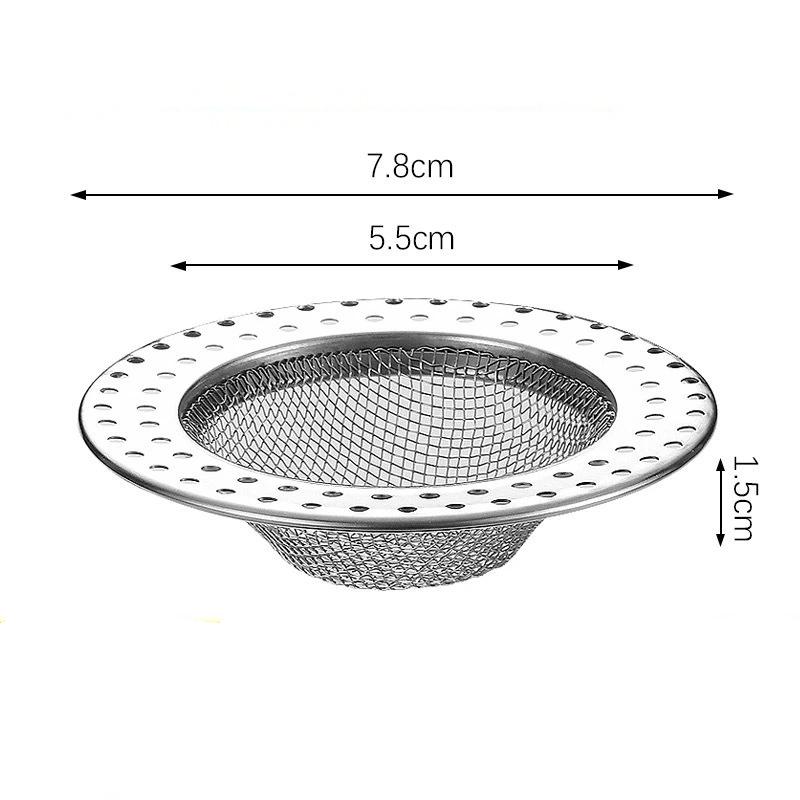 

Stainless Steel Floor Drains Kitchen Food Slag Bathroom Mesh Sink Filter Strainer Hair Catcher Stopper Home Metal Drain Plugs S