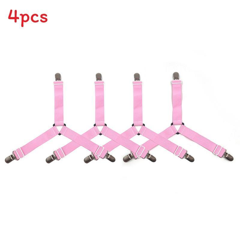 Adjustable Bed Sheet Clips Set For Nonslip Mattress And Curtain Securement
