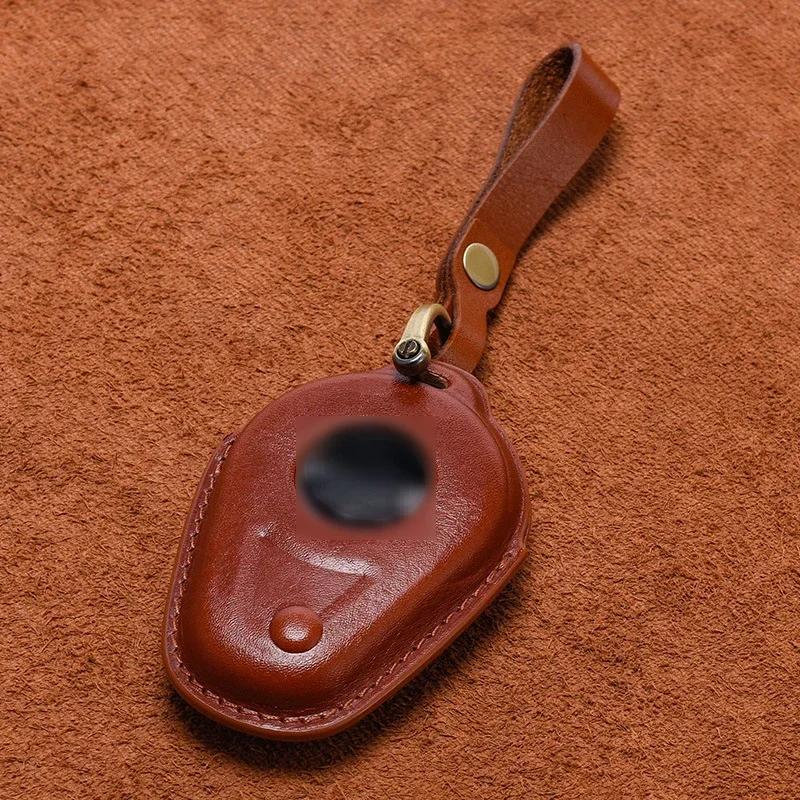 For Harley Davidson Motorcycle Leather Vintage Key Cover Street Glide CVO Induction Key Decoration Modification Protective Cover