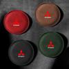 Car Cup Holder Pad PU Leather Slot Non-slip Coaster Mat For Mitsubishi Outlander Lancer 10 9 ASX RALLIART Eclipse L200 Pajero