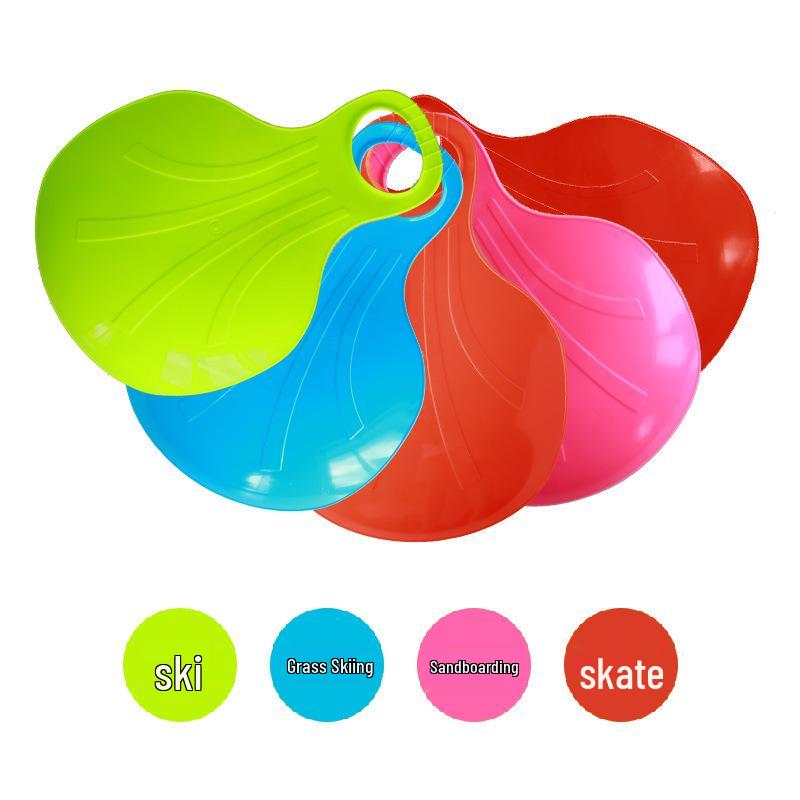 Çocuklar ve Yetişkinler İçin Dayanıklı Yelpaze Şeklinde Kar ve Kum Kaydırak Tahtası