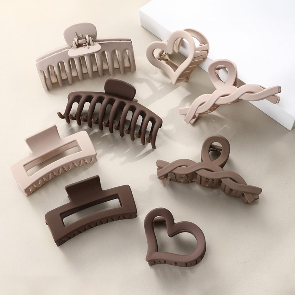 

Черный кофейный цвет заколки для волос набор многоцветных матовых заколок для волос заколка-краб простой прочный головной убор заколка для волос аксессуары для волос 06