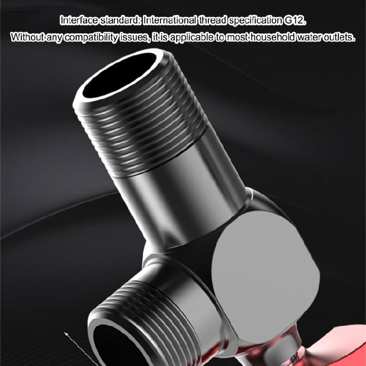 Bathroom High Flows Hot/Cold Water Shut Off Valves 1/2inch Turn Angle Stop Valves Metal Plumbing Fitting Easy to Install