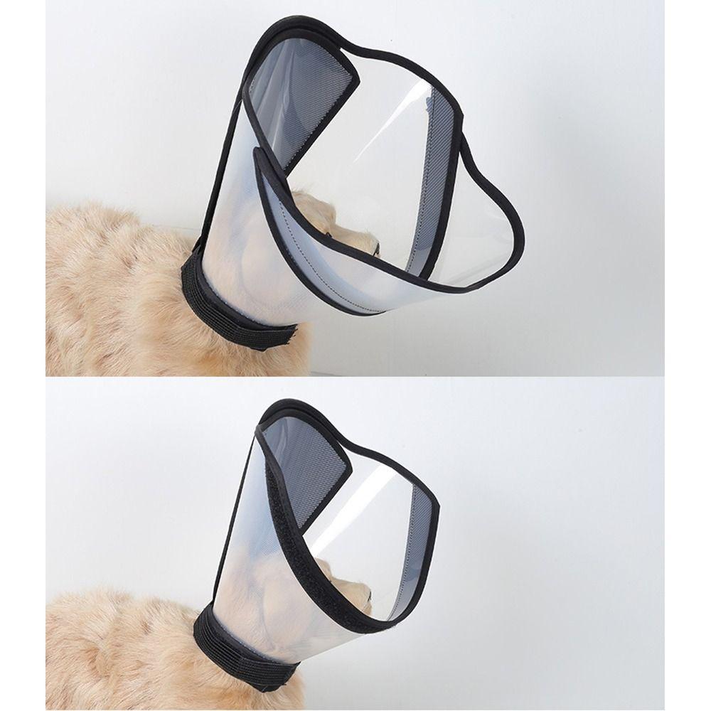 Breathable Dogs Comfy Cones Adjustable Neck Protection Cover  Sterilization