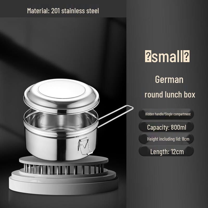Lianmei 304 Stainless Steel Round Lunch Box