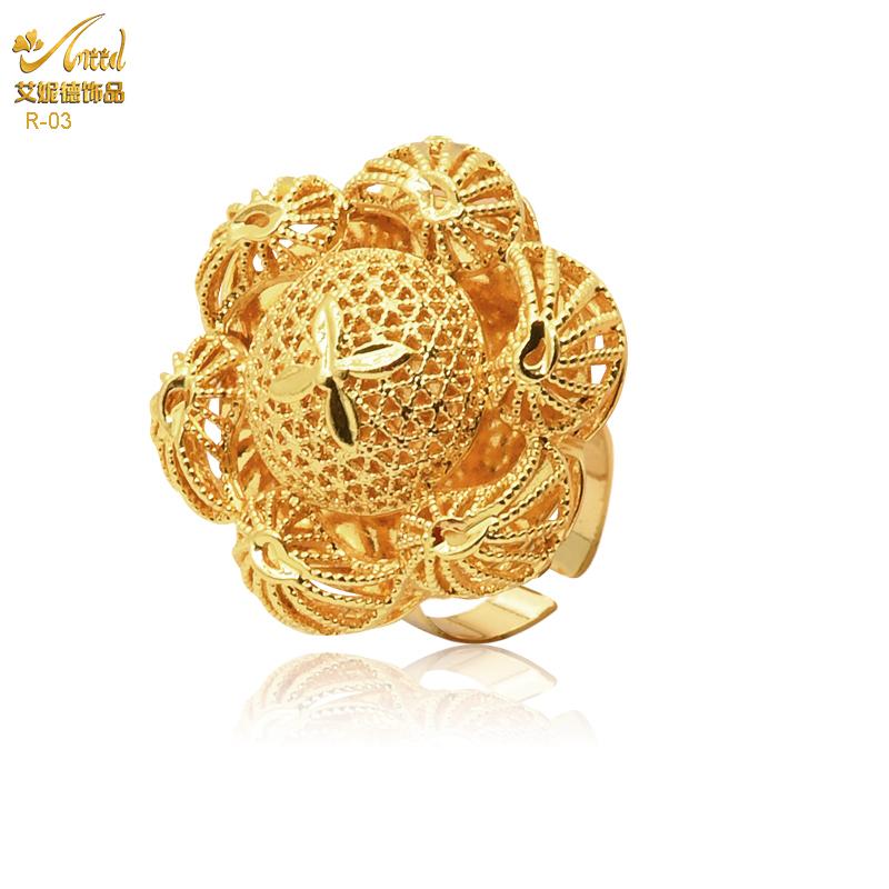 Gold Plated Fancy Ethnic Design Ring