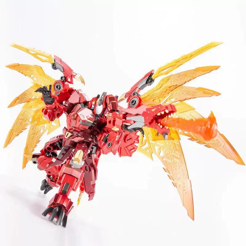 Jinbao 8871 Mini Flame Flying Dragon Red Robot Transformer Model