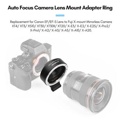 Andoer EFFX II Lens Mount Adapter Ring Auto Focus AntiShake Aluminum Alloy with Tripod Mount